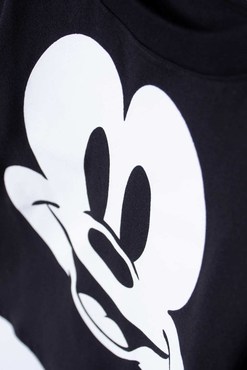 MICKEY MOUSE SHORT SLEEVE BLACK T-SHIRT FOR BOYS 2T TO 5T