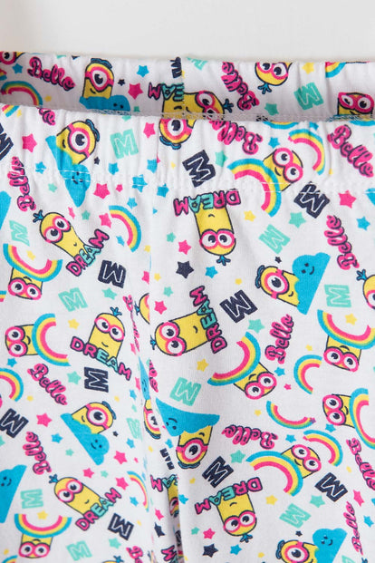 PIJAMA DE MINIONS CON PANTALÓN LARGO MULRICOLOR PARA NIÑA