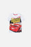 CAMISETA DE CARS, BLANCO MANGA CORTA PARA NIÑO