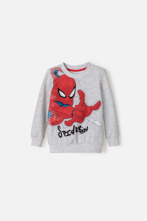 SPIDER-MAN GREY HOODIE FOR BOYS 2T TO 5T