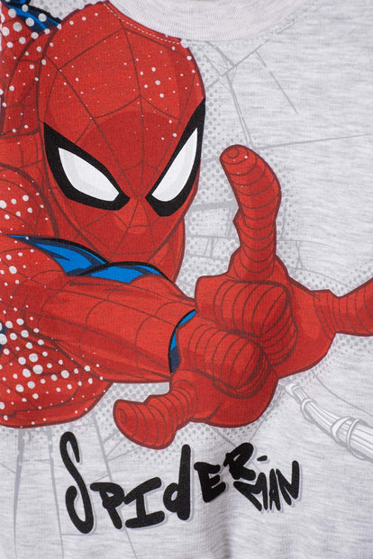BUZO DE SPIDER-MAN CERRADO GRIS PARA NIÑO 2T A 5T