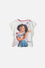 CAMISTEA DE ENCANTO MARFÍL CUELLO REDONDO PARA NIÑA 2T A 5T
