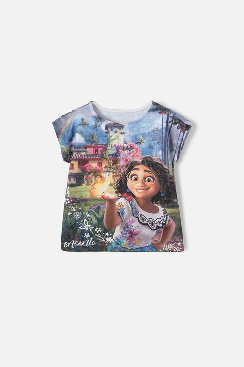 ENCANTO MULTICOLOR PRINTED T-SHIRT FOR GIRLS 2T TO 5T
