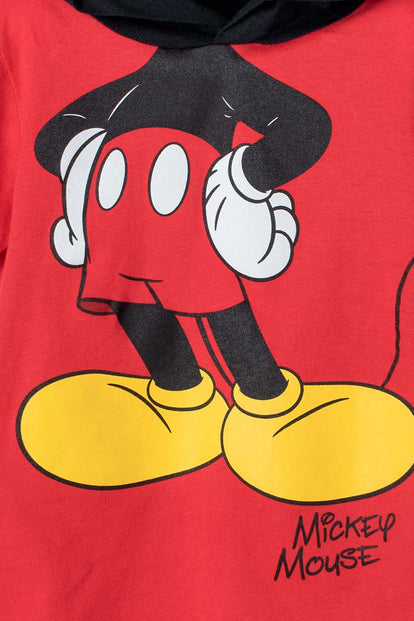 CAMISETA DE NIÑO, MANGA CORTA ROJA/NEGRA DE MICKEY MOUSE ©DISNEY