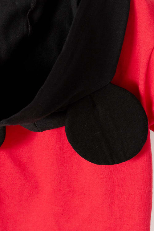 BOY'S SHORT-SLEEVED RED/BLACK MICKEY MOUSE T-SHIRT ©DISNEY
