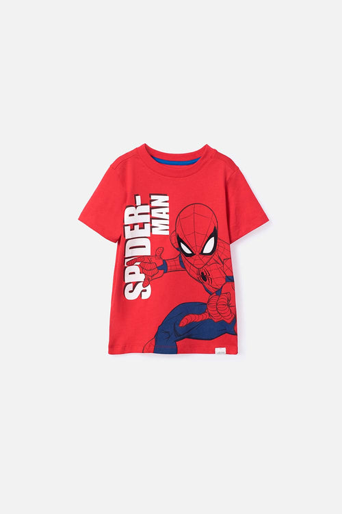 SPIDER-MAN SHORT SLEEVE RED T-SHIRT FOR BOYS 2T TO 5T