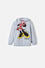 BUZO DE MINNIE MOUSE GRIS CON CAPUCHA PARA NIÑA 2T A 5T