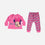 PIJAMA DE BEBÉ NIÑA, MANGA LARGA/PANTALÓN LARGO ROSADA DE MINNIE MOUSE ©DISNEY