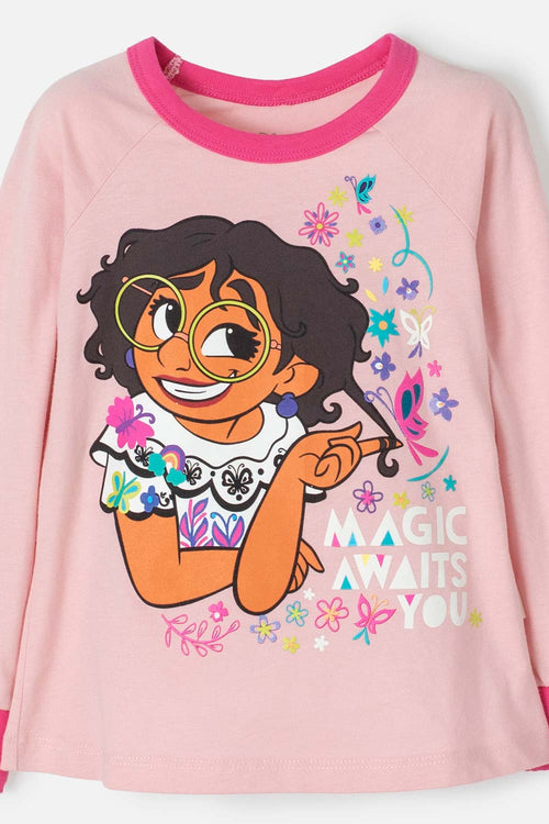 ENCHANTO PAJAMAS WITH PINK LONG PANTS FOR GIRLS 2T TO 5T