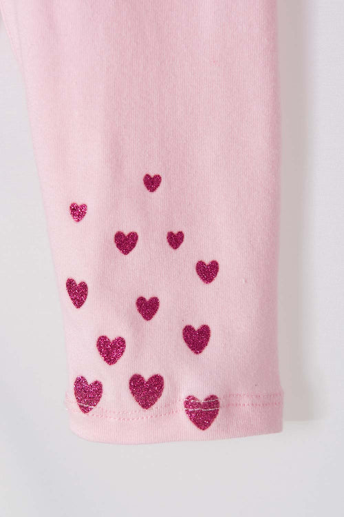 MINNIE MOUSE IVORY AND PINK LONG-SLEEVED SET FOR BABY GIRLS