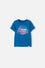 CAMISETA DE JURASSIC WORLD MANGA CORTA AZUL PARA NIÑO DE 2T A 5T