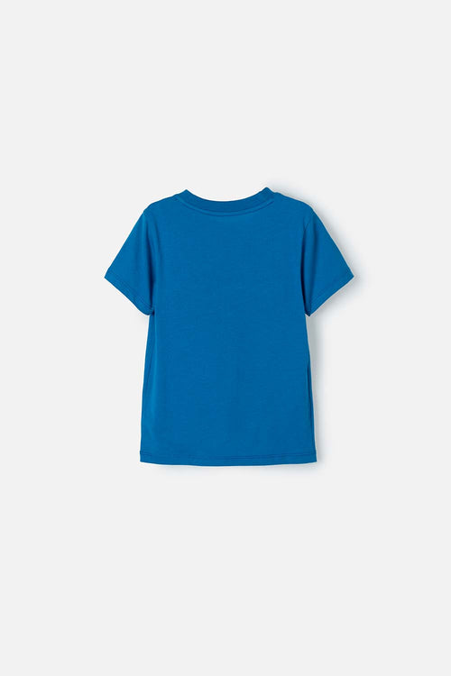 JURASSIC WORLD SHORT SLEEVE BLUE T-SHIRT FOR BOYS SIZES 2T TO 5T