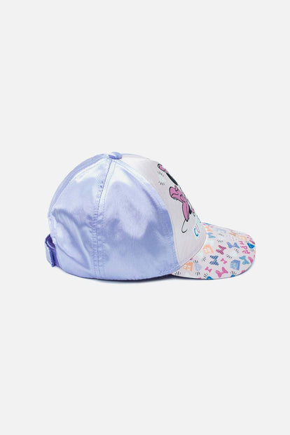 GORRA DE MINNIE MOUSE ROSADA Y LILA PARA NIÑA