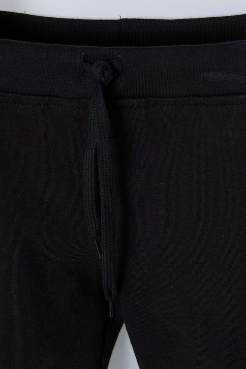 LITTLEMIC BLACK DRAWSTRING JOGGERS FOR BOYS 2T TO 5T