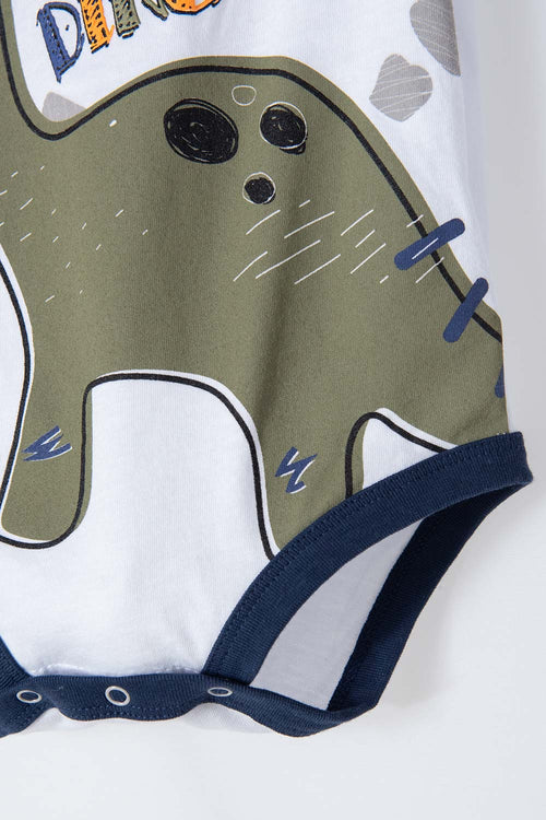 LITTLEMIC SET WITH WHITE AND GREY PANTS FOR BABY BOYS