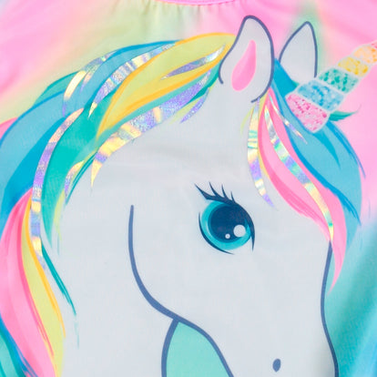 VESTIDO DE BAÑO MIC MULTICOLOR MANGA LARGA PARA NIÑA