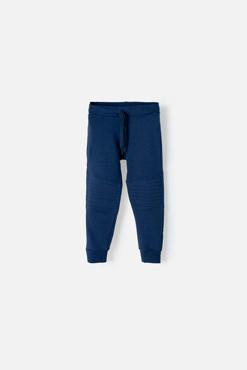 LITTLEMIC JOGGER WITH BLUE DRAWSTRING FOR BOYS 2T TO 5T