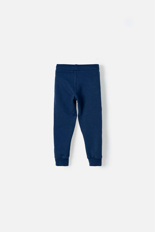LITTLEMIC JOGGER WITH BLUE DRAWSTRING FOR BOYS 2T TO 5T