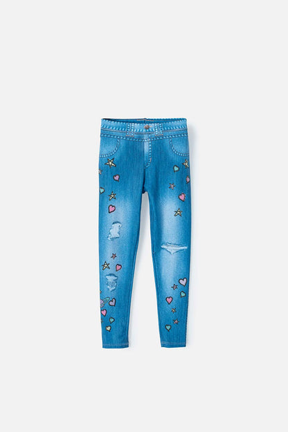 LEGGINS DE MIC AZUL PARA NIÑA