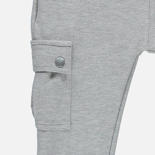 BOY'S GREY JOGGERS WITH LEG POCKETS