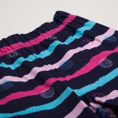 PIJAMA LITTLEMIC ESTAMPADA MULTICOLOR PARA NIÑA 2T A 5T