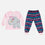 PIJAMA LITTLEMIC ESTAMPADA MULTICOLOR PARA NIÑA 2T A 5T