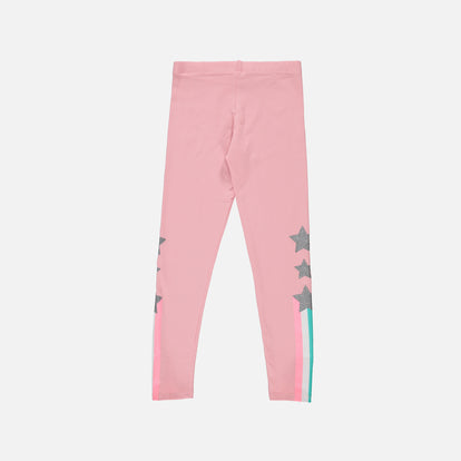 LEGGINS  DE NIÑA, PANTALÓN LARGO ROSADO DE MIC