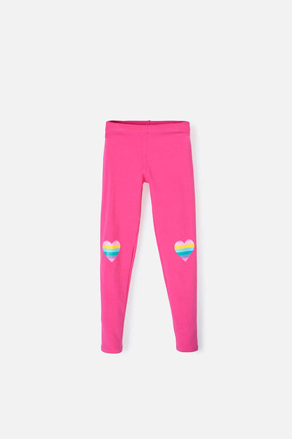 LEGGINS MIC ESTAMPADO FUCSIA PARA NIÑA