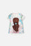 CAMISETA MIC ESTAMPADA CUELLO REDONDO BLANCA PARA NIÑA
