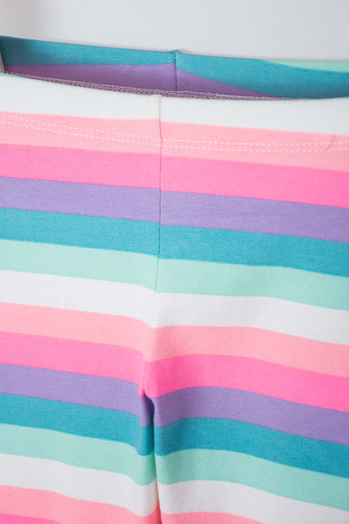 GIRL'S MULTICOLORED PRINTED MIC LEGGINGS