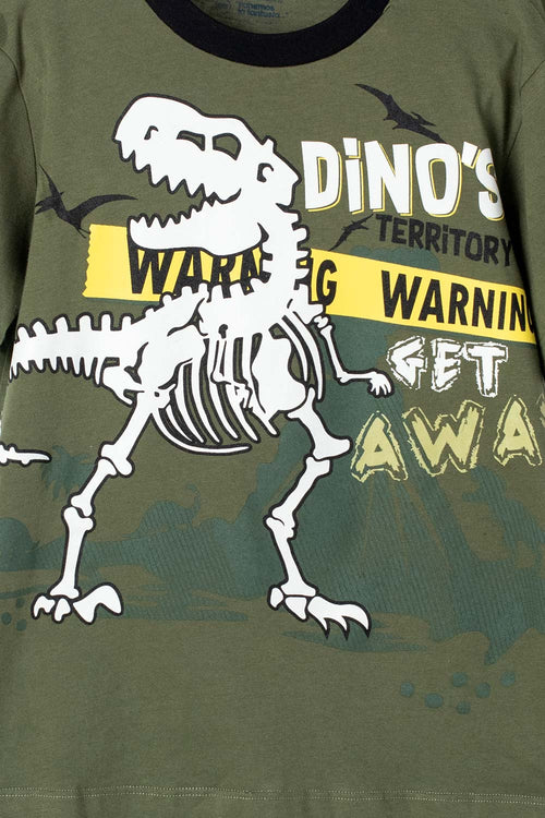 BOY'S GREEN MIC SHORT PAJAMA