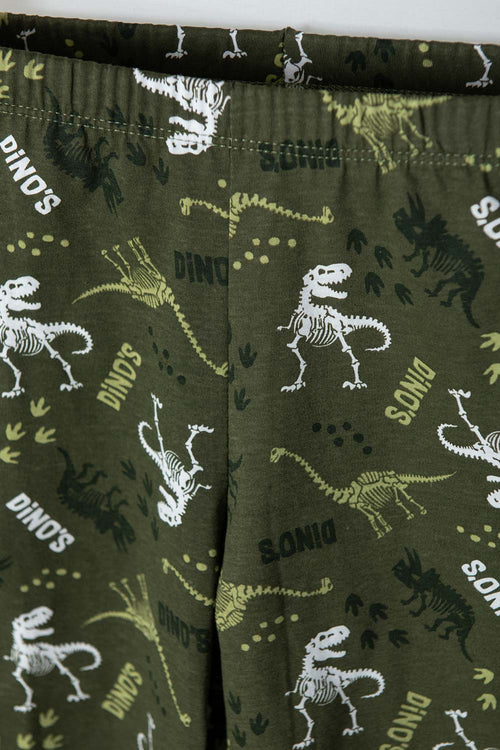 BOY'S GREEN MIC SHORT PAJAMA