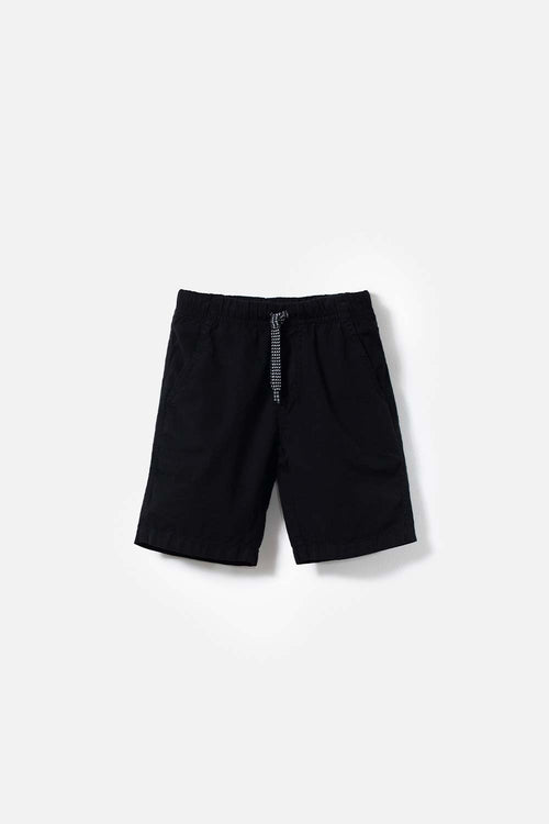 BOY'S GREY DRAWSTRING MIC SHORTS