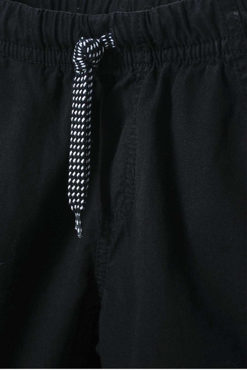 BOY'S GREY DRAWSTRING MIC SHORTS