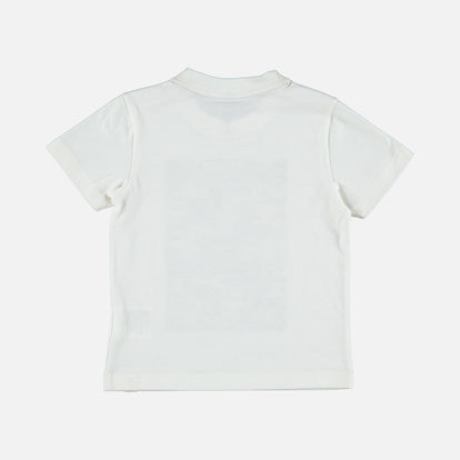 CAMISETA DE LITTLEMIC BLANCA MANGA CORTA PARA NIÑO DE 2T A 5T