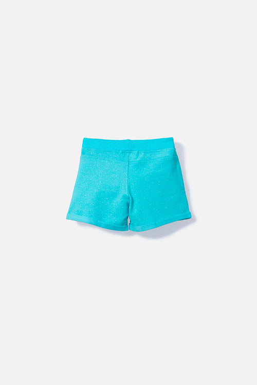 GIRLS' BLUE DRAWSTRING SHORTS