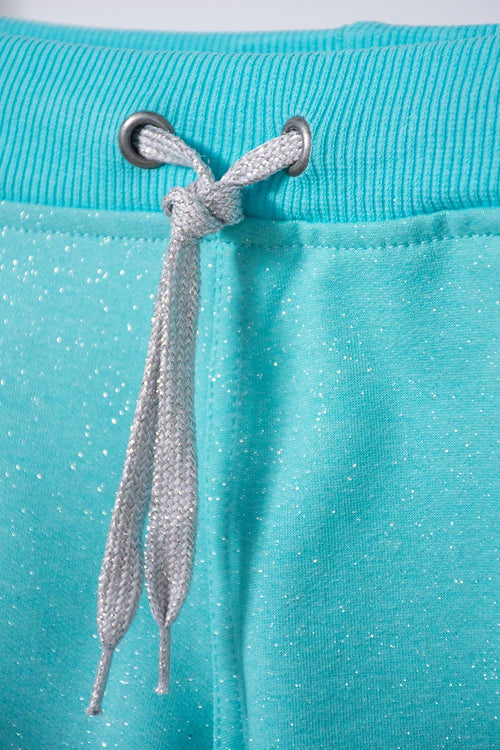 GIRLS' BLUE DRAWSTRING SHORTS