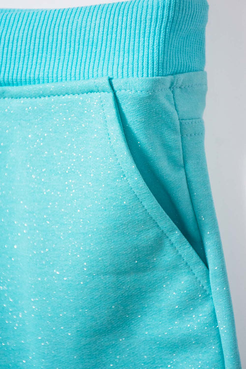 GIRLS' BLUE DRAWSTRING SHORTS