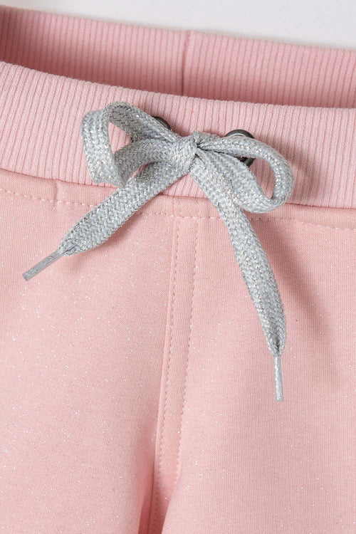 SHORT LITTLEMIC WITH FRONT TIE PINK FOR GIRL 2T TO 5T