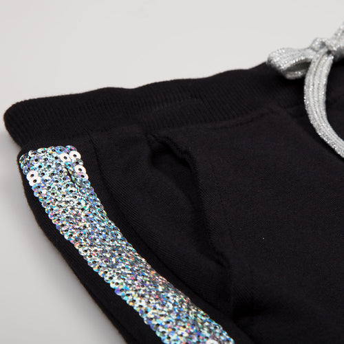 GIRL'S JOGGERS, BLACK FROM MIC