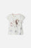 CAMISETA MIC CON DISEÑO EN LAS MANGAS MARFIL PARA NIÑA