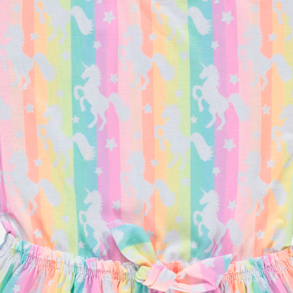 VESTIDO MIC MANGA CORTA MULTICOLOR PARA NIÑA