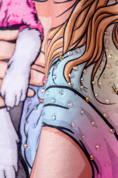 CAMISETA MIC ESTAMPADA MANGA CORTA BLANCA PARA NIÑA