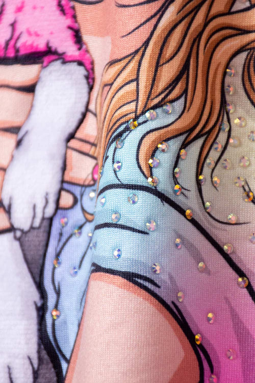 CAMISETA MIC ESTAMPADA MANGA CORTA BLANCA PARA NIÑA