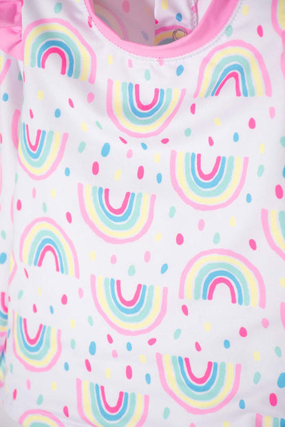 CONJUNTO DE BAÑO LITTLEMIC BLANCO Y ROSA PARA BEBE NIÑA