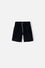BLACK LITTLEMIC BERMUDA SHORTS WITH ELASTIC WAIST FOR BOYS SIZES 2T TO 5T
