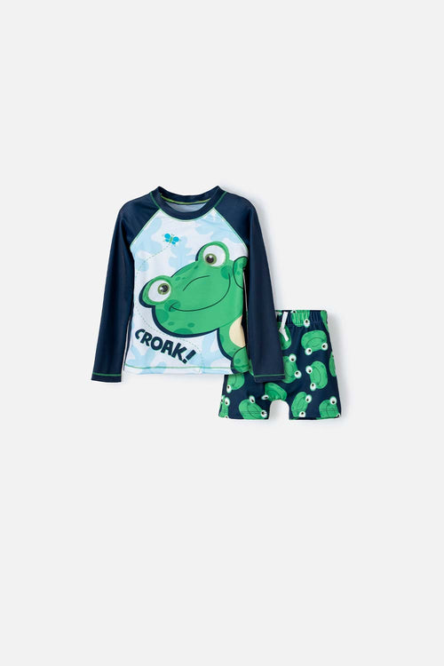 LITTLEMIC MULTICOLOR BATHING SUIT FOR BOYS 2T TO 5T