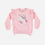 BUZO LITTLEMIC ROSADO DE CUELLO REDONDO PARA NIÑA 2T A 5T