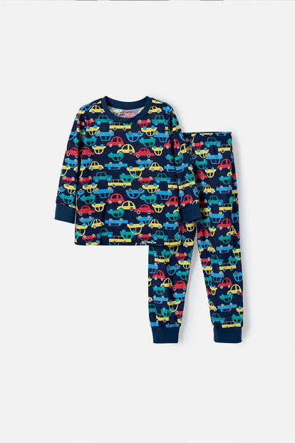 PIJAMA SET X3 LITTLEMIC MULTICOLOR DE PANTALÓN LARGO PARA NIÑO 2T A 5T