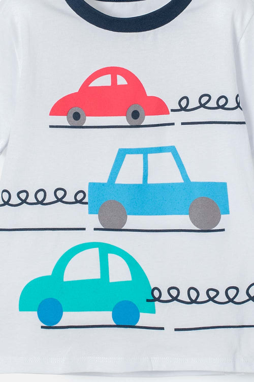 LITTLEMIC MULTICOLOR LONG PAJAMA SET X3 FOR BOYS 2T TO 5T